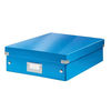 Leitz WOW Click and Store Organiser Box Medium Blue Ref 60580036