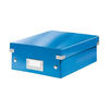 Leitz WOW Click and Store Organiser Box Small Blue Ref 60570036