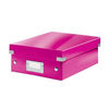 Leitz WOW Click and Store Organiser Box Small Pink Ref 60570023