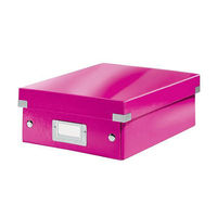 Leitz WOW Click and Store Organiser Box Small Pink Ref 60570023
