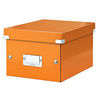 Leitz WOW Click and Store Small Storage Box For A5 Orange Ref 60430044