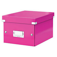 Leitz WOW Click and Store Small Storage Box For A5 Pink Ref 60430023