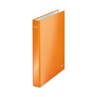 Leitz WOW Ring Binder 2 D-Ring Size 40mm Spine A4 Orange Ref 42410044 [Pack 10]
