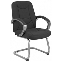 Lucca Cantilever Visitor Chair - Charcoal