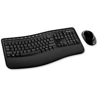 Microsoft 5000 Wireless Comfort Curve Keyboard and Mouse Black Ref CSD-00006
