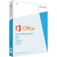 Microsoft Office Home and Business 2013 Licence 1 PC 32 or 64-bit Medialess Ref T5D-01574