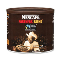 Nestle Partners Blend Instant Coffee Fairtrade from 100 percent Arabica Beans Tin 500g Ref 5217798