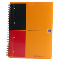 Oxford International Meeting Book 2 Wire 2 Margin Ruled 160pp A4+ Ref 100104296 [Pack 5]