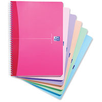 Oxford Office Notebook Wirebound Soft Cover 180pp A5 Random Pearl Colour Ref 100101291 [Pack 5]