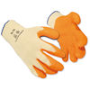 Portwest FlexLatex Gloves Polyester Cotton Medium Orange Ref A150MED [12 Pairs]
