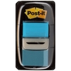 Post-it Index Flags 50 per Pack 25mm Bright Blue Ref 680-23 [Pack 12] - Offer includes a Free pack of sweets upon redemption