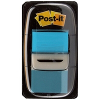 Post-it Index Flags 50 per Pack 25mm Bright Blue Ref 680-23 [Pack 12] - Offer includes a Free pack of sweets upon redemption