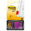 Post-it Index Flags 50 per Pack 25mm Purple Ref 680-8 [Pack 12] - Offer includes a Free pack of sweets upon redemption