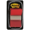 Post-it Index Flags 50 per Pack 25mm Red Ref 680-1 [Pack 12] - Offer includes a Free pack of sweets upon redemption
