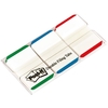 Post-it Index Tabs Lined Strong 25mm Assorted Green Blue Red Ref 686L-GBR [Pack 66]