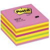 Post-it Note Cube Pad of 450 Sheets 76x76mm Neon Pink Ref 2028 NP
