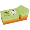 Post-it Notes Recycled 100 Sheets per Pad 38x51mm Pastel Rainbow Ref 653-1RP [Pack 12]