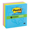 Post-it Super Sticky Evernote App Pad of 90 Sheets 76x76mm Assorted Ref 654-4SSM-EV-EU [Pack 4]
