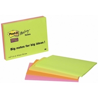 Post-it Super Sticky Meeting Notes Pads of 45 Sheets 149x98.4mm Bright Colours Ref 6445-SSP [Pack 4]