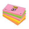 Post-it Super Sticky Notes 76x127mm Neon Rainbow Ref 655SN [Pack 5]