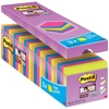 Post-it Super Sticky Notes Value Pack Pad 90 Sheets 76x76mm Assorted Ref 654-SS-VP24COL-EU [Pack 24]