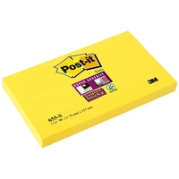 Post-it Super Sticky Removable Notes 76x127mm Yellow Ref 655S [Pack 12]