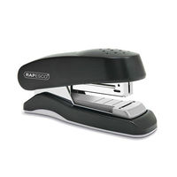 Rapesco Flat Clinch Stapler Half Strip 26/6 Black Ref 1064
