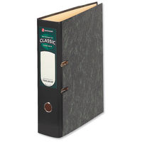 Rexel Classic Lever Arch File Slotted 70mm Foolscap Cloudy Grey Ref 26115EAST [Pack 10]