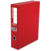 Rexel Colorado Box File with Lock Spring 70mm Spine A4 Red Ref 30448EAST [Pack 5]