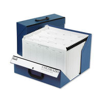 Rexel Colorado Expanding Box File - A-Z - Foolscap - Blue