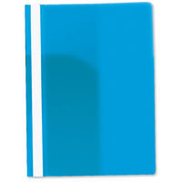 Rexel Data Flat File PVC with Title Strip and Full Back Pocket A4 Blue Ref 12600BU [Pack 25]