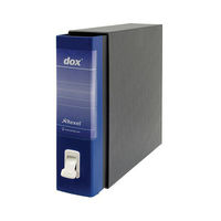 Rexel Dox 1 Lever Arch File Paper on Board 80mmm Spine A4 Blue Ref D26104 [Pack 6]