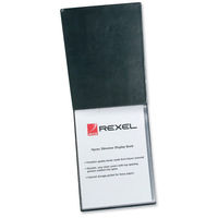 Rexel Nyrex Slimview Display Book 24 Pockets A3 Black Ref 10060