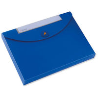 Rexel Optima Job Box Polypropylene 40mm Capacity A4 Blue Ref 2102482