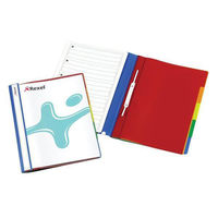 Rexel Part File Polypropylene with Colour-coded Indexed Sections 5-Part A4 Opaque Ref 62146