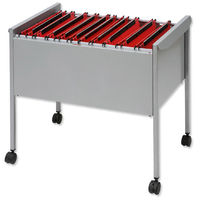 Rexel Suspension Filing Trolley for 100 Files Grey