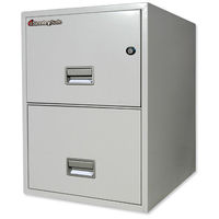 Sentry 5000 Trident Filing Cabinet 60mins Fire Safe 2 Drawers 118.9kg Grey Ref 2G2530L