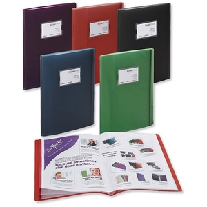 Snopake Fusion Display Book 20 Pockets A3/40 Pockets A4 Assorted Ref 15637 [Pack 5]