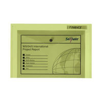 Snopake Polyfile Classic Wallet File Polypropylene Foolscap Yellow Ref 11153 [Pack 5]