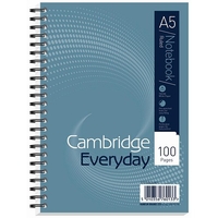 Summit Notebook Wirebound Ruled Punched Perforated Margin 60gsm 100pp A5 Ref 100080190 [Pack 10]