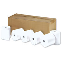 Thermal Printer Rolls - Width 57mm x Diam 30mm x Core 12.7mm - 1-Ply - Pack of 50