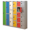 Trexus Plus 4 Door Locker Nest of 2 Extra Depth ACTIVECOAT W610xD460xH1780mm Silver White Ref 864388