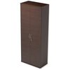 Trexus Tall Cupboard with Lockable Doors W800xD420xH2053mm Dark Walnut