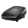18471 Family 4 Portion Grill with Angled Design & Drip Tray In Black
