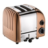 27450 Classic 2-Slice Toaster with 1200w Power & Defrost Function in Copper