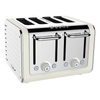 46523 Architect 4-Slot Toaster with Defrost Function and Bagel Function in White
