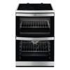 49176V-MN 600mm Electric Double Oven with 111L Capacity in Stainless Steel