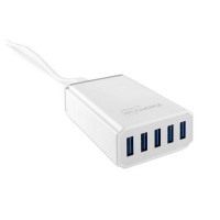 527020 Five Port USB Charging Hub in White