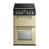 55DFW Dual Fuel Cooker with 65 Litre Main Fan Oven in Champagne