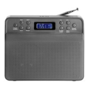 A60013G Portable DAB Radio with LCD Screen in Grey